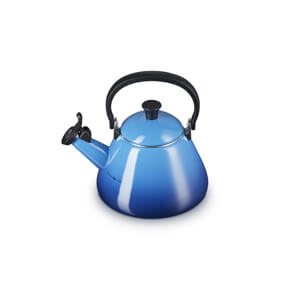 Le Creuset Azure Blue Kone Kettle with Fixed Whistle 1.6L